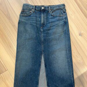 Agolde Leif Denim Maxi Skirt